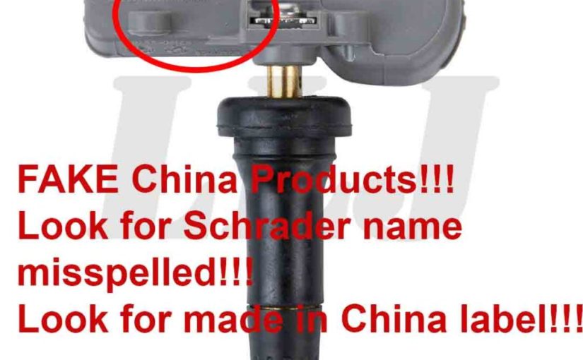 Fake China TPMS hitting the market, buyer BEWARE!